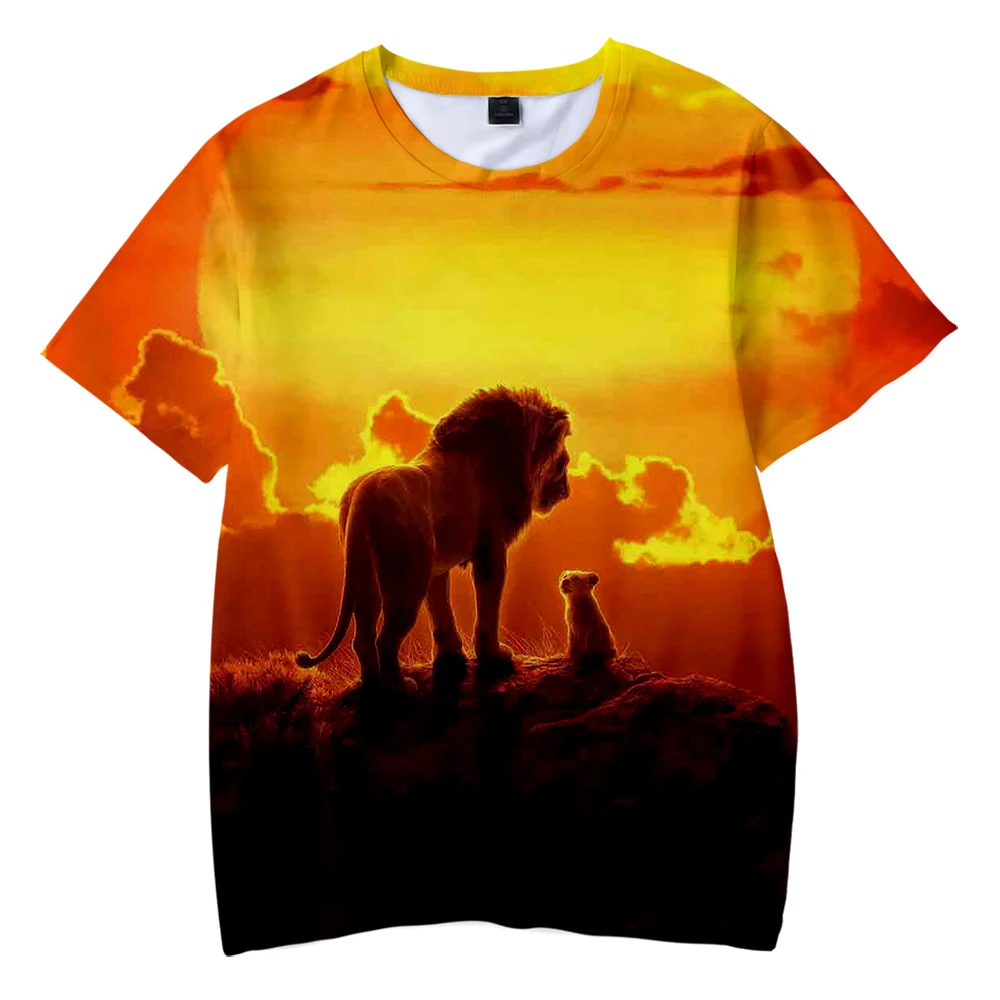 The Lion King Kid's t shirt Boys Girls Hot Fashion Summer Soft Comfortable Kids T shirt 3D Print Lion King Children T-shirt