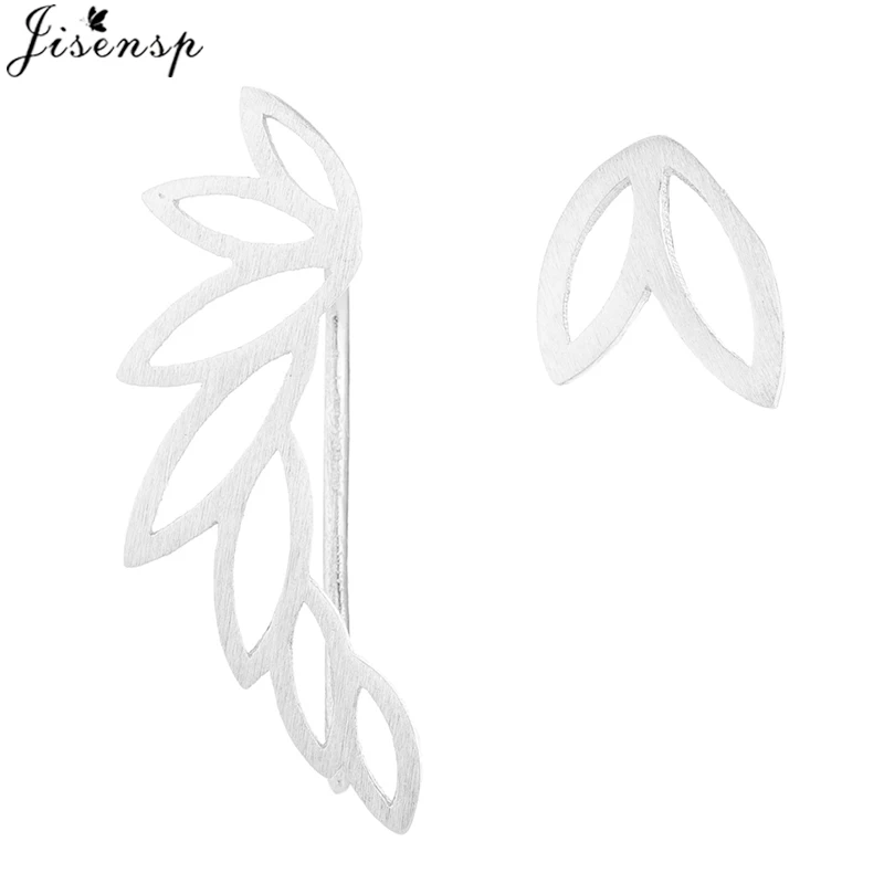 Jisensp 2019 New Arrival Copper Earrings Leaves and Brooch Stud Fashion Jewelry for Women Girls Best Gift bijoux | Украшения и