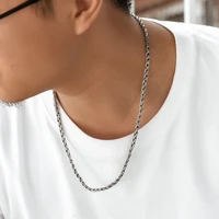 sterling silver necklace male jewelry popular female s925 personality fashion couple hip hop birthday gift punk style