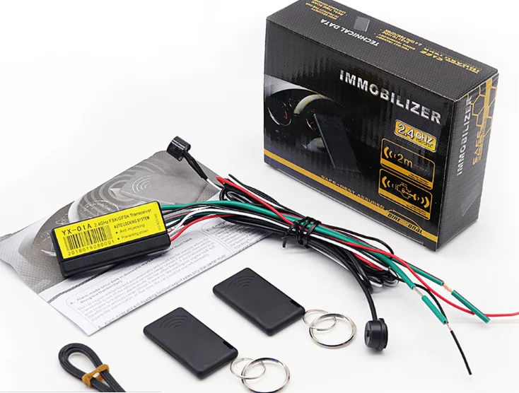 2 4G иммобилайзер рчид Беспроводной замок двигателя Автомобильная Сигнализация