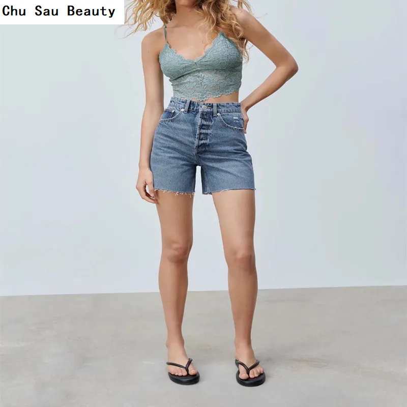 

Chu Sau Beauty 2021 New Women's Lace Comfortable Underwear Summer V-Neck Sexy Black Bra Fashion Casual Sports Vest