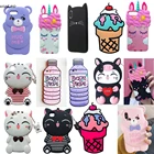 Мягкий силиконовый чехол-накладка с милым 3d-рисунком животных для iPhone SE 5 5s 5c