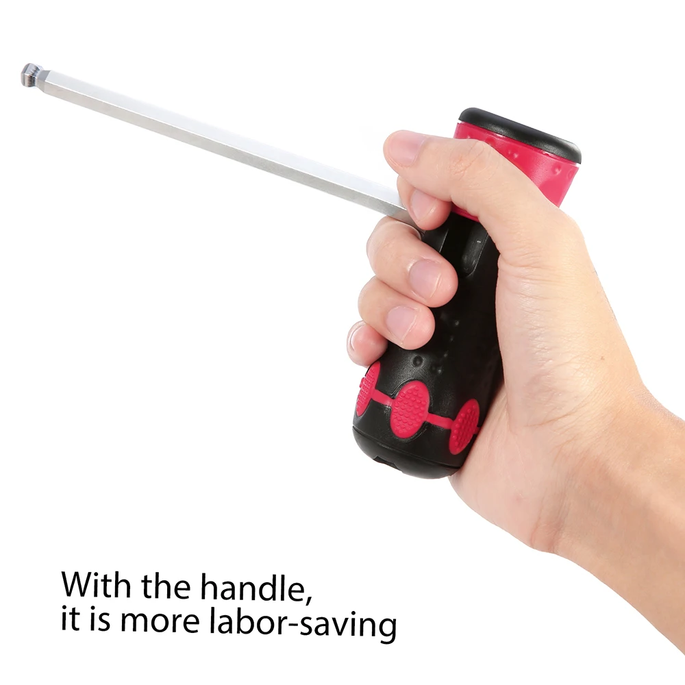 Шестигранный ключ Meterk 36 шт. шестигранный с длинным хвостовиком головка винта