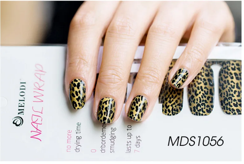 16 типов наклеек для ногтей s обертки решетка лягушка в форме сердца Леопард