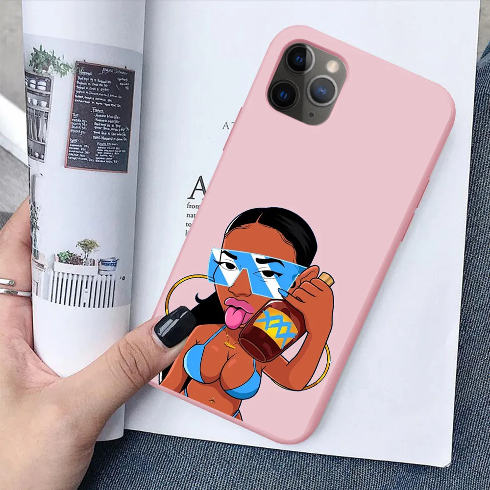 Чехол Black girl boss для iPhone 11 Pro MAX XR XS X SE 5S 6S 7 8 Plus. Мягкий силиконовый чехол телефона