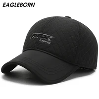 winter hat men hat dad hat winter baseball cap embroidery rmx letters tab warm windproof cold plus velvet thickened baseball cap