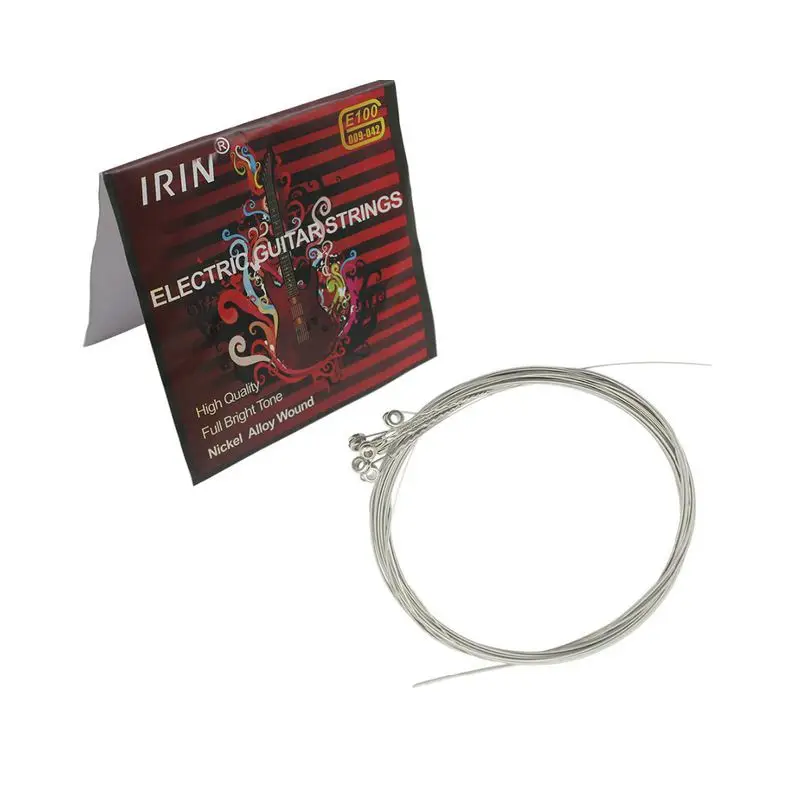 

IRIN E100 Music Instrument Steel Strings for Electric Guitar 0.009-0.042 Inch