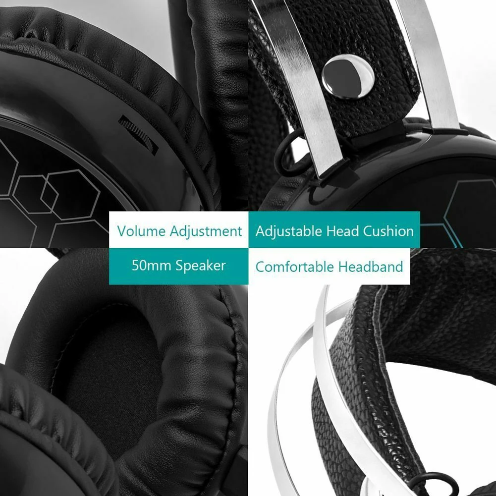 Игровой гарнитуры геймера 7 1 Surround Sound USB 3 5 мм Проводная RGB светильник Игровые