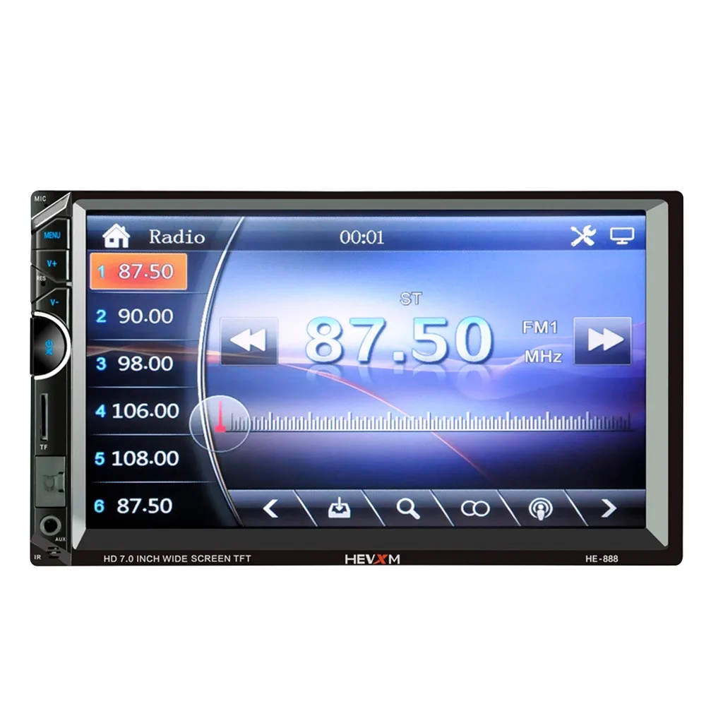 25#Big screen car MP5 HEVXM HE-888 7 Inch HD Car BT Mp5 player Mp3 FM One Machine For iOS Android Big | Электроника