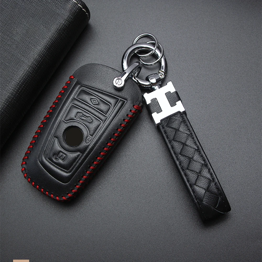 Новое поступление плетеный кожаный металлический автомобильный брелок для