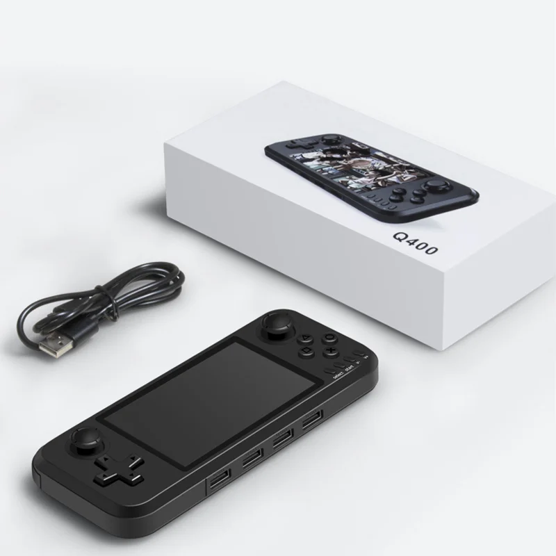 

Q400 4.0 Inch Screen Retro Pocket Portable Handheld Game Players Video Game Console With 4 USB ports Support 4K HD TV output