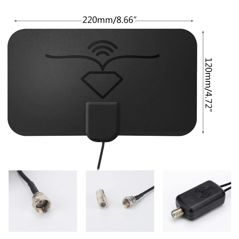 

Signaal Booster 1600 Miles DVB-T2 HDTV Antenne Digitale4K Digitale Antenne TV Indoor Met Versterker