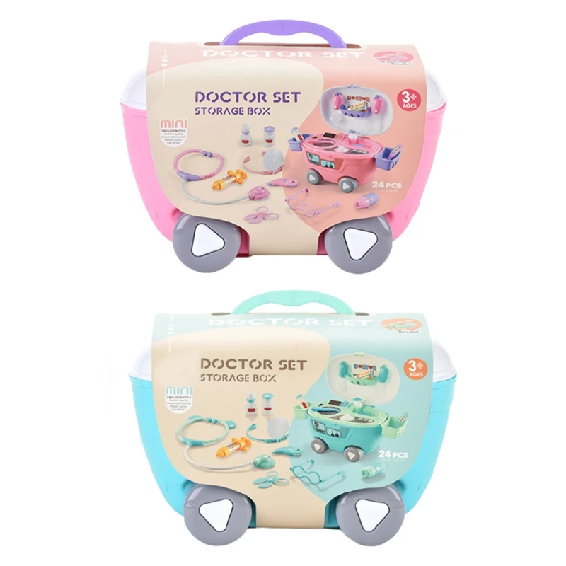 

72XC Durable Doctor Pretend Play Set Toy Kids Doctor Pretend Play Kit for Kids