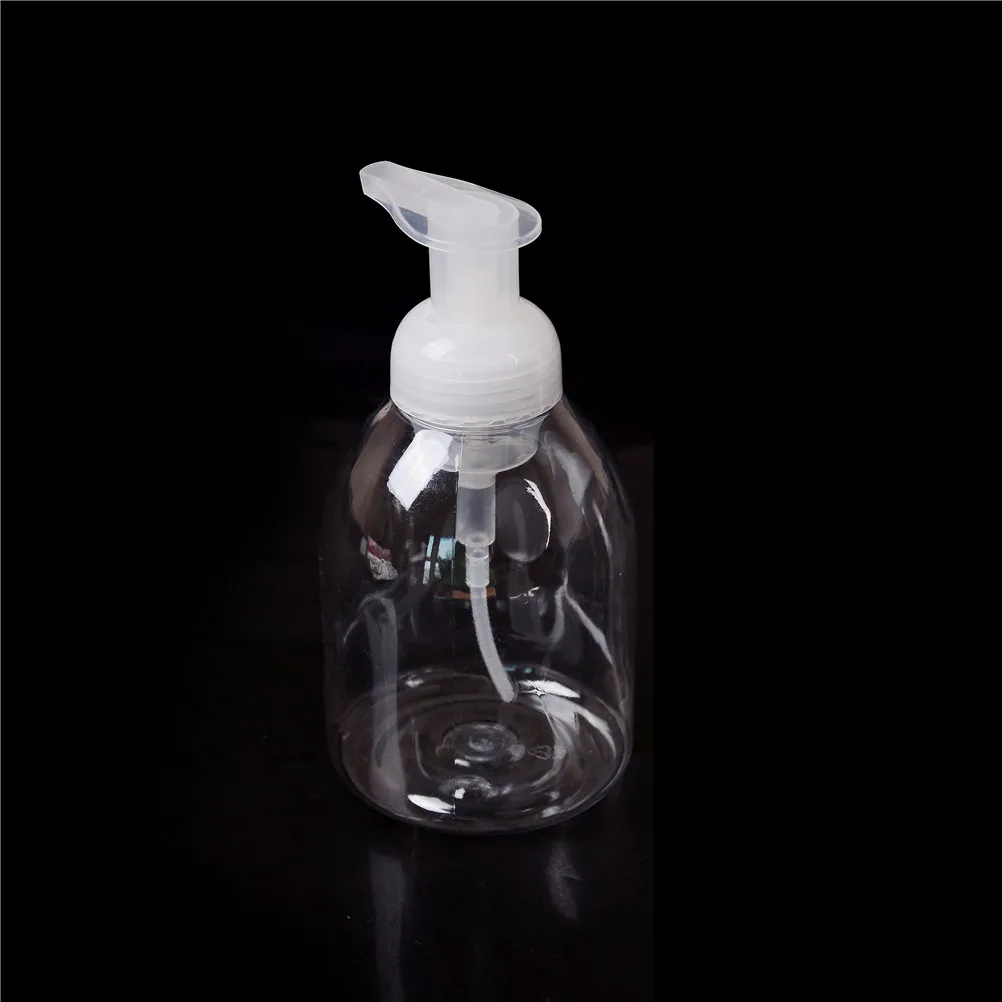 

250ml 500ml Plastic Bathroom Hotel Liquid Soap Foam Dispenser Clear Foam Make Up Shampoo Lotion Containers Hand Pump