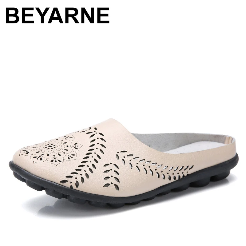 Женские кожаные сандалии на плоской подошве с закрытым носком E030|Боссоножки и