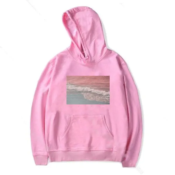 Женский свитер в стиле Харадзюку с волнистым принтом | Женская одежда