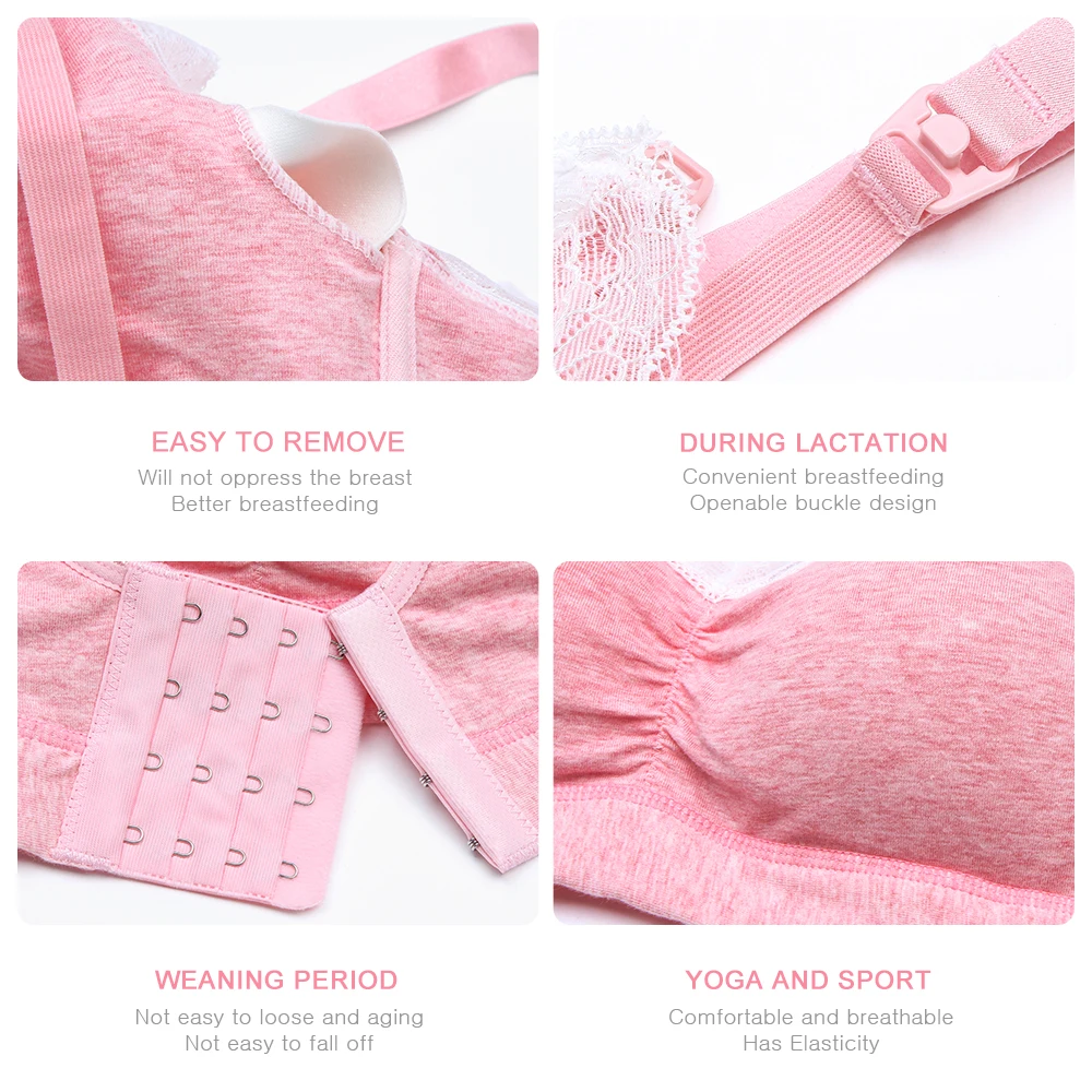 Бюстгальтер SLAIXIU для кормления размера плюс хлопковый бюстгальтер грудью