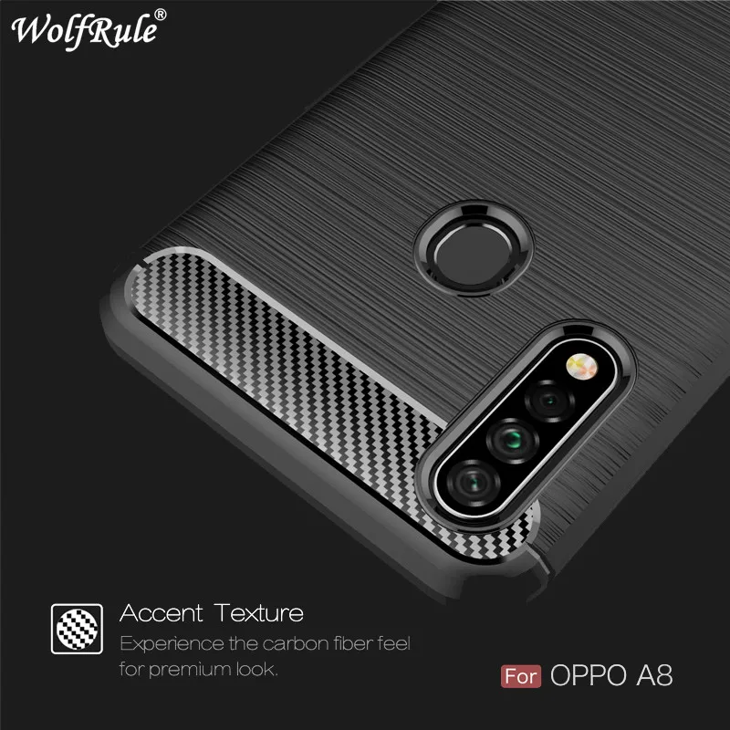 

Чехол для OPPO A31, противоударный матовый мягкий чехол из углеродного волокна для телефона, чехол для OPPO A8, чехол для OPPO A31 2020 A8