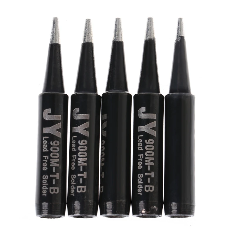 

5 Pcs Lead Free Replacement Soldering Solder Iron Tips 900M-T-B For Hakko Saike 936