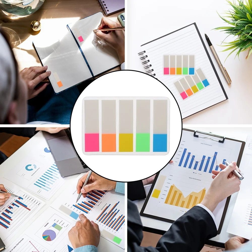 

10 Sets Sticky Tabs Page Markers Tabs Classification Label Stickers