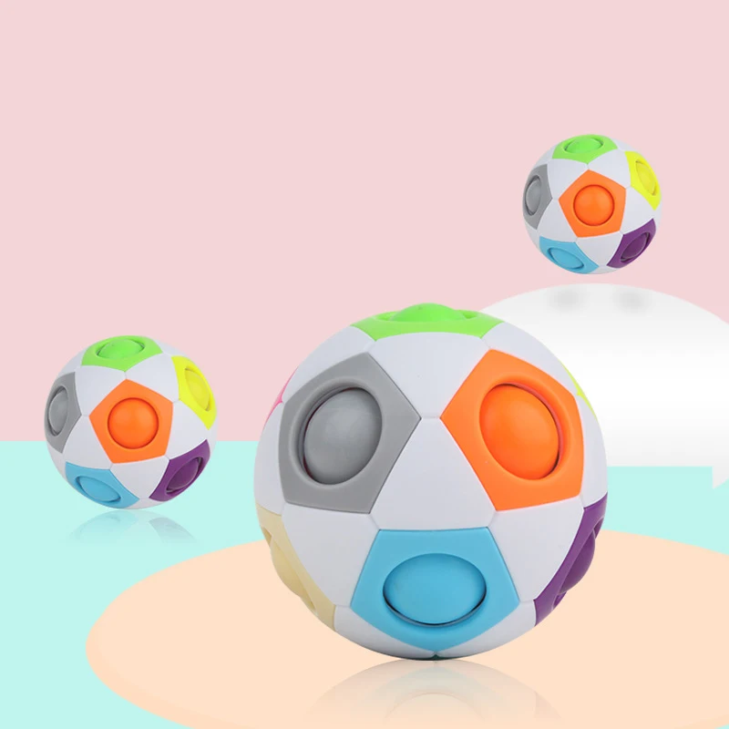 Малыш Скорость Magic Cube шар странные Форма Cubo Magico для малышей раннего обучения тренировка мозга головоломка