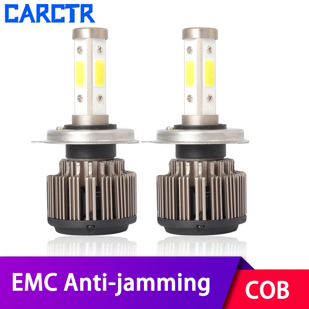 CARCTR светодиодный фар автомобиля H4 лампы 9005 9004 9006 H7 H11 H13 5202 9007 9008 9003 IP67 6000K 9 32 в пост