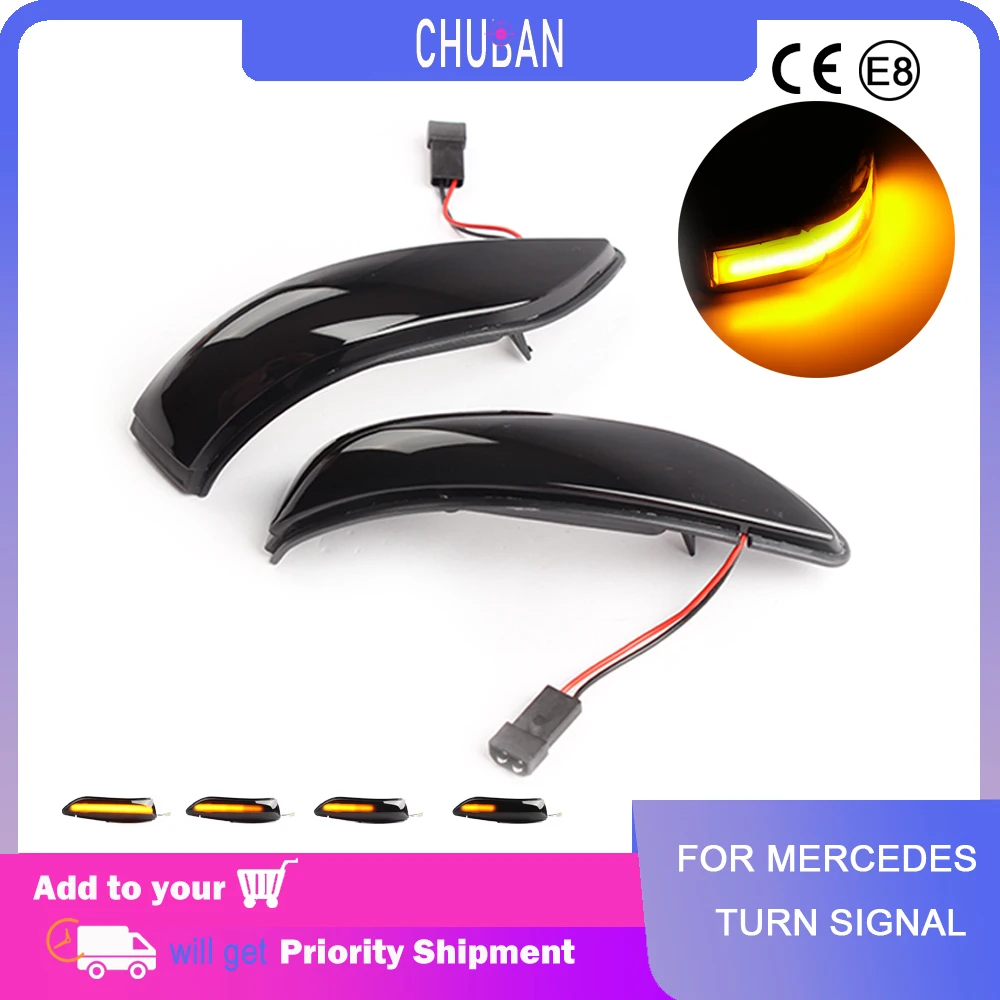 

2 шт., Автомобильные светодиодные лампы для зеркала Mercedes Benz A Class W169 2004-2008 и B Class W245 Prefacelift