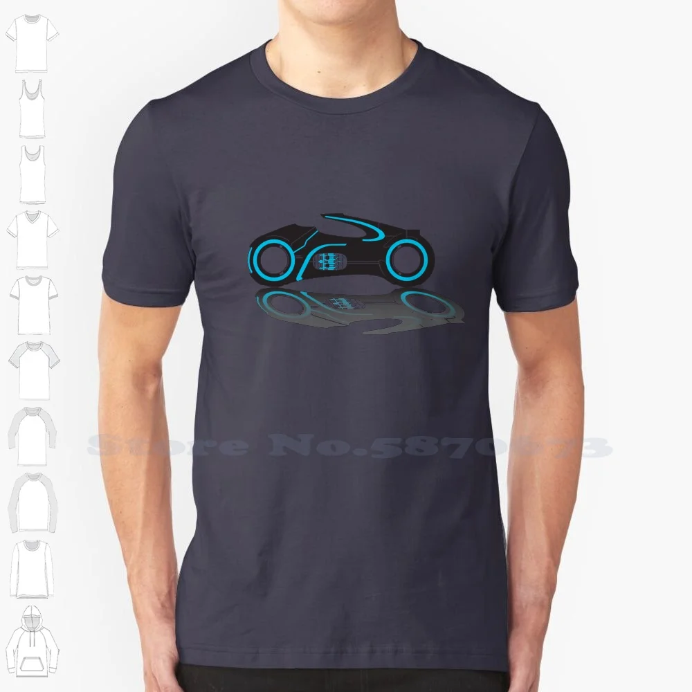 Tron Lightcycle Custom Funny Hot Sale Tshirt Tron Lightcycle Future Neon Motorcycle Bike Futuristic Lights Legacy Grid Charcoal