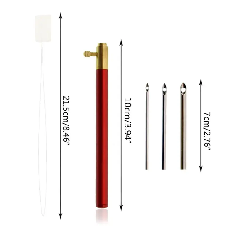 

Embroidery Crochet Hook with 3 Needles Punch Threader Set Knitting Sewing Tool Accessories DIY Crafts