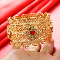 dubai bangle for women indian bracelet africa ball jewelry gold color banglebracelet ethiopian wedding bride jewelry
