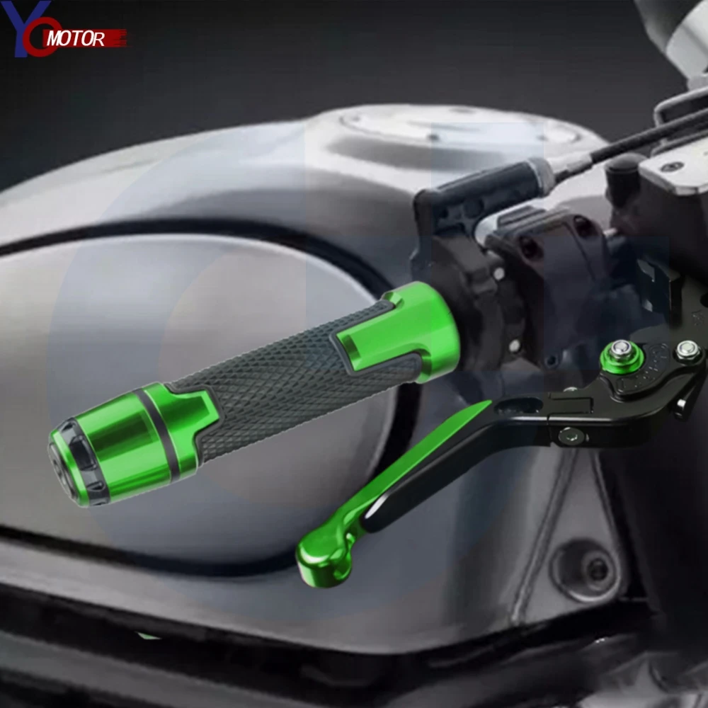 

For KAWASAKI ER6N ER-6N 2006-2008 2007 Motorcycle Adjustable Folding Brake Clutch Lever and Handle bar Grips er6n ER 6N Handbar