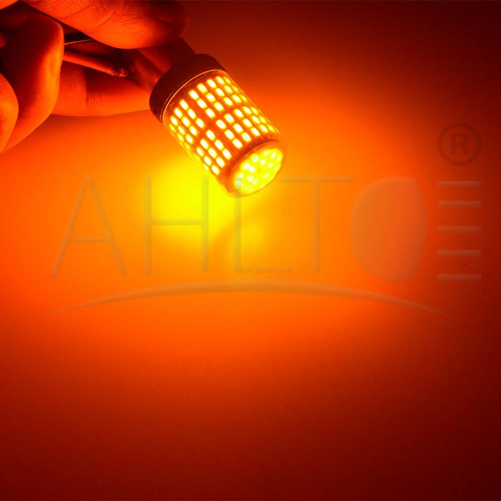 2X T20 W21W Автомобильные стоп светодиоды 144smd лампочка CanBus багажное отделение огни 1156