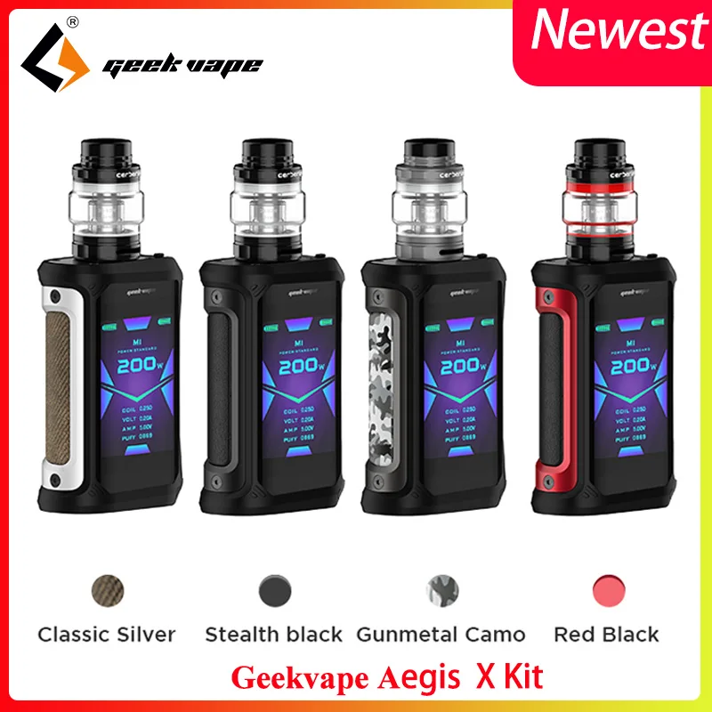 Электронная сигарета Vape Geekvape Aegis X комплект 200 Вт бокс-мод 5 мл Cerberus tank
