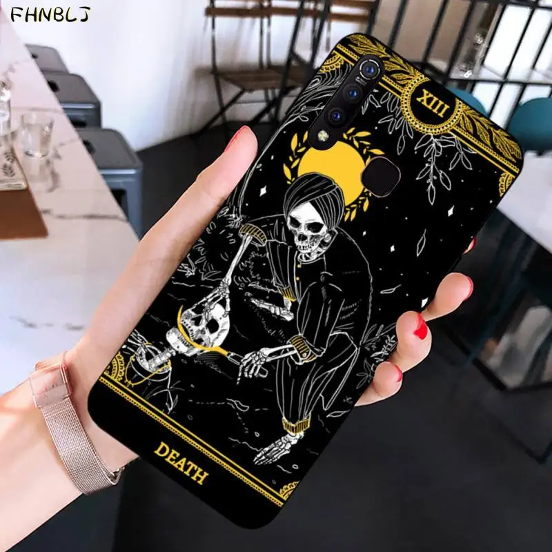 FHNBLJ Le Tarot Egyptien de Dusserre Art Black TPU Soft Phone Case Cover for huawei 7S 7 PRO 9 6 Y5 PRIME 2018 Y7 5 2019 | Мобильные