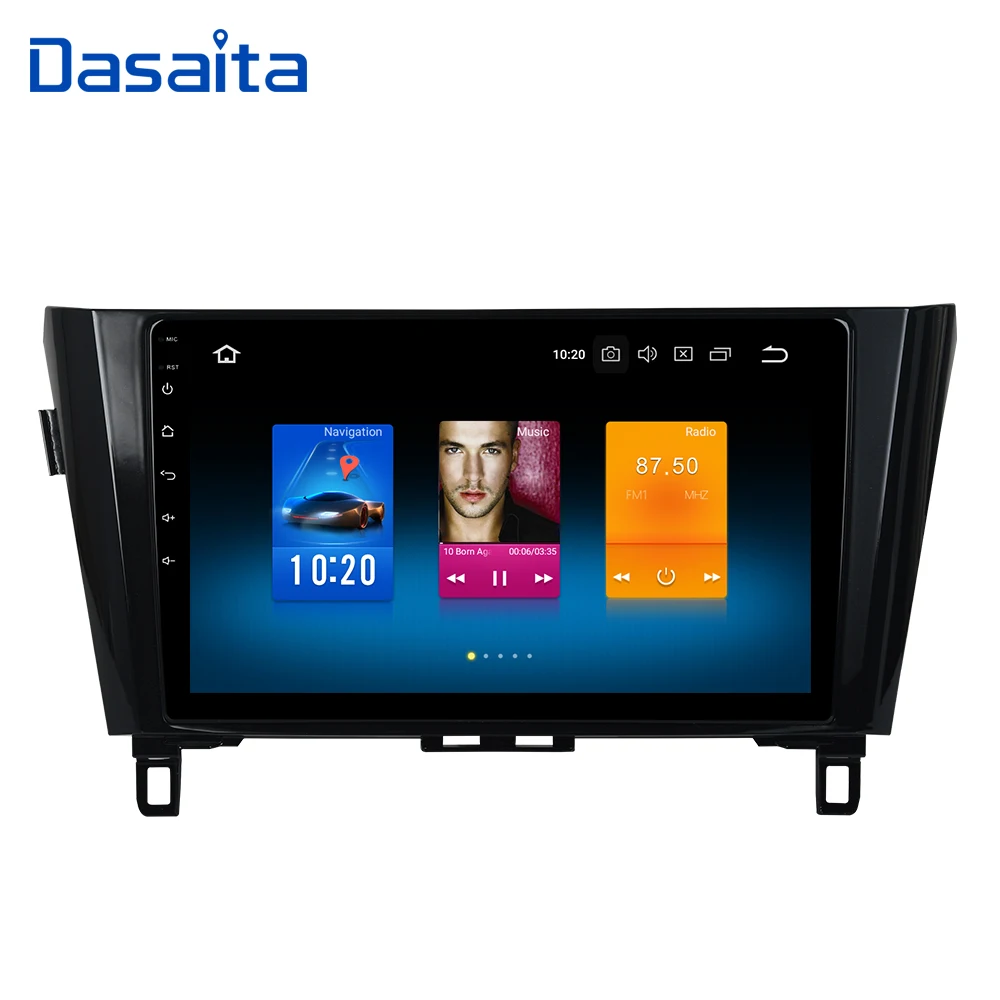 Dasaita 10," Android 9,0 Автомобильный gps радио плеер для Nissan Qashqai мультимедиа с восьмиядерным процессором 4 Гб+ 32 ГБ авто стерео