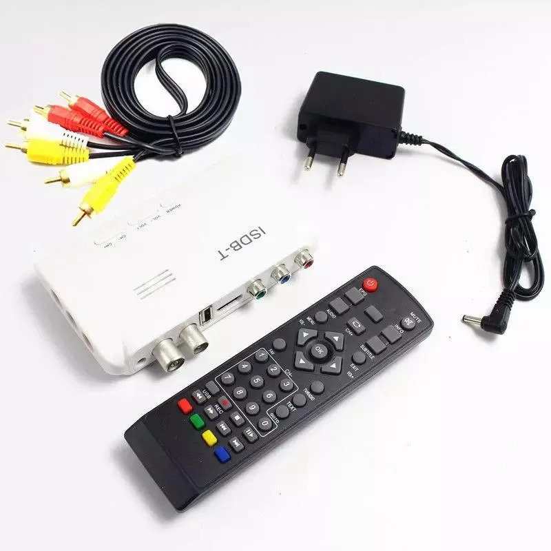 

ISDB-T Digital Terrestrial Converter TV BOX Receiver Satellite HDMI-compatible 1080P AV RCA cable for any ISDB-T Countries