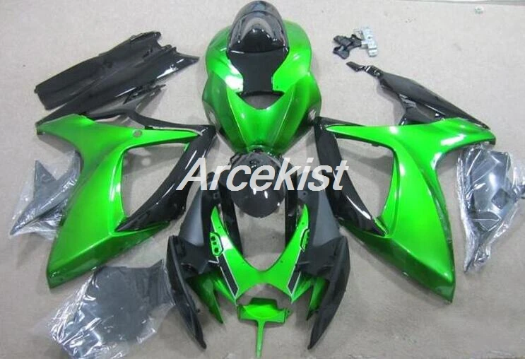 

Качество OEM Новое ABS Обтекатели для Suzuki 2006 2007 GSXR600 GSXR750 обтекатели GSXR 600 750 K6 K7 06 07 под заказ зеленый черный