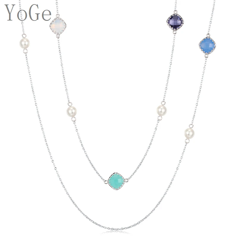 YoGe ювелирные изделия для свадьбы и вечеринки P1183 роскошное многоцветное женское