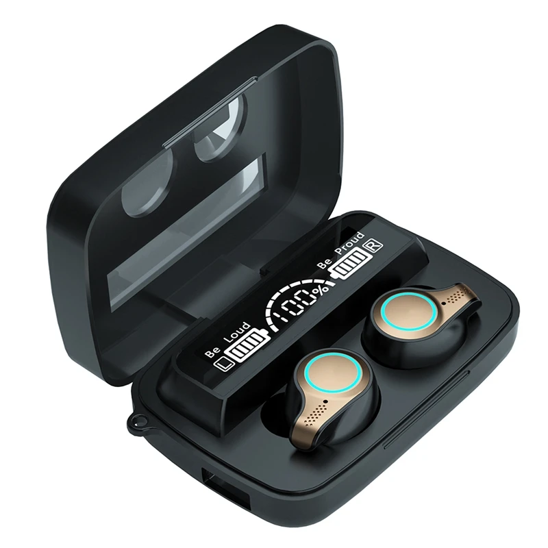 M918 Bluetooth Earphones V5.0 Wireless Headphones 9D Stereo Music Waterproof Earbuds with 3500MAh Long Battery Life | Электроника