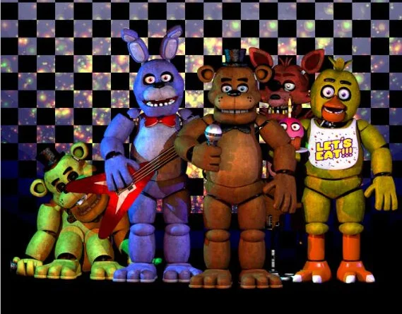 Фон для фотостудии сделай сам 7 Х5 футов с днем рождения Фредди пять ночей черные