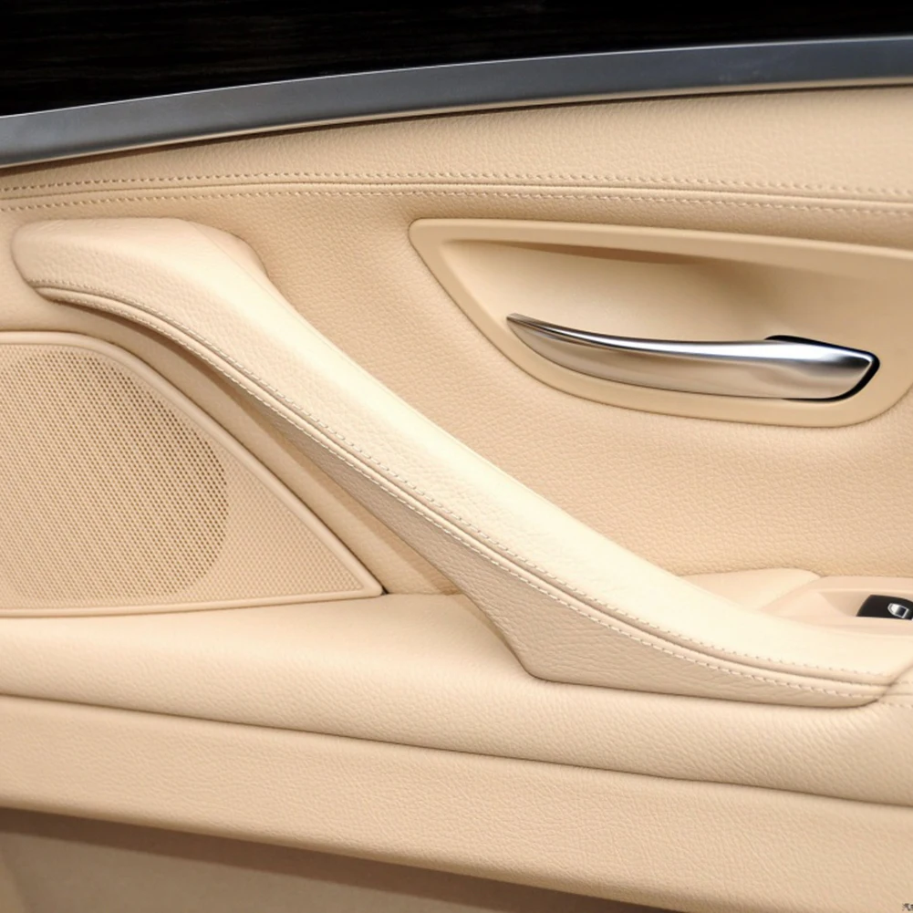 

Левая и правая внутренняя панель автомобиля, Натяжная ручка, кожаная внутренняя дверная панель, накладка ручки для BMW 5 серии F10 F18 2010-2017