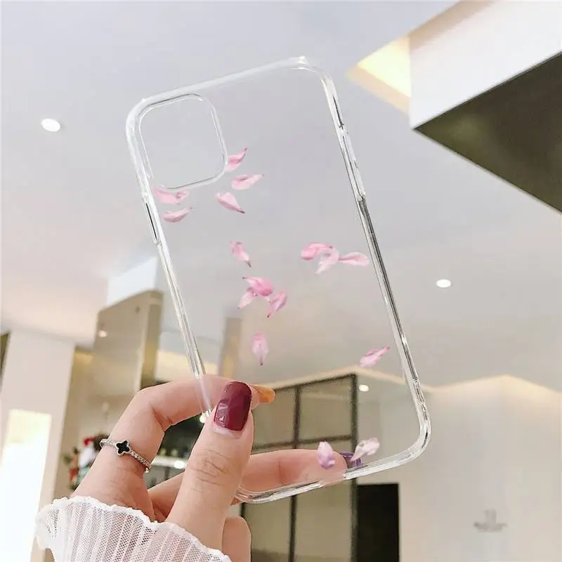 

Sakura Japan National Flower Phone Case Transparent soft For iphone 5 5s 5c se 6 6s 7 8 11 12 plus mini x xs xr pro max