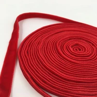 9mm double face nylon red velvet ribbon wedding party decoration handmade gift wrapping hair bowknot diy christmas 135yard