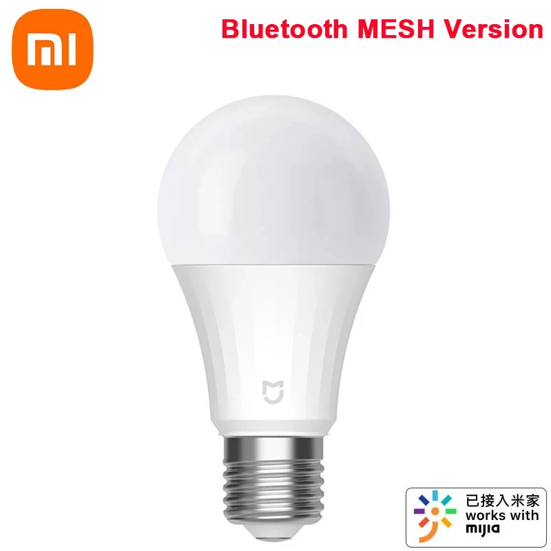

Xiaomi Mijia Smart LED Bulb 5W Bluetooth Mesh Version Controlled By Voice 2700-6500K Adjusted Color temperature Smart LED Bulb