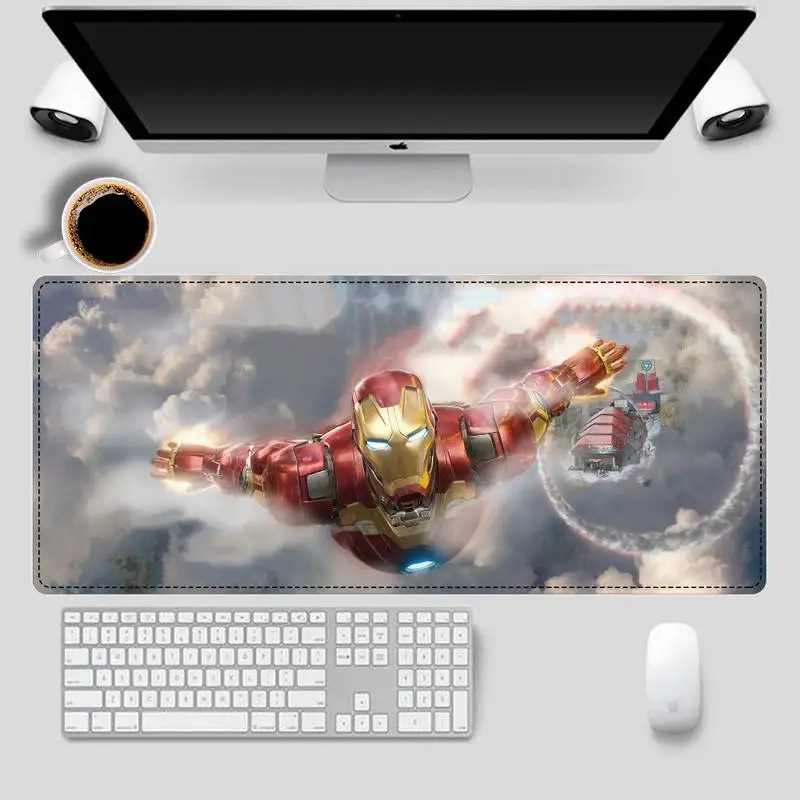 Элегантный компьютерная мышь Железный человек коврик для игровой мыши с