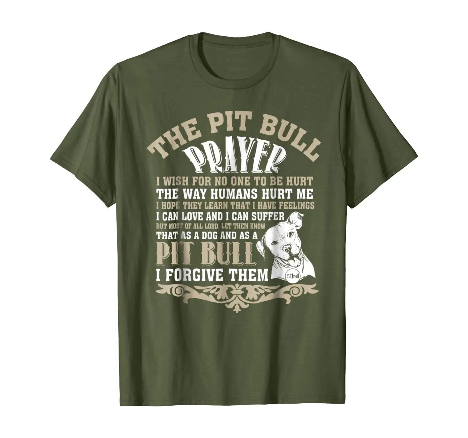 

The Pit Bull Prayer T Shirt, I Love My Pit Bull T Shirt