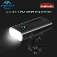 5200mah powerful bicycle light front l2t6 led usb rechargeable bike light as power bank ipx5 waterproof mtb cycling flashlight
