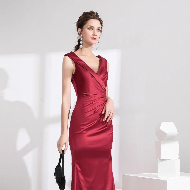 2020 new Red Party dress, party dress, evening dress, hostess dress от AliExpress WW