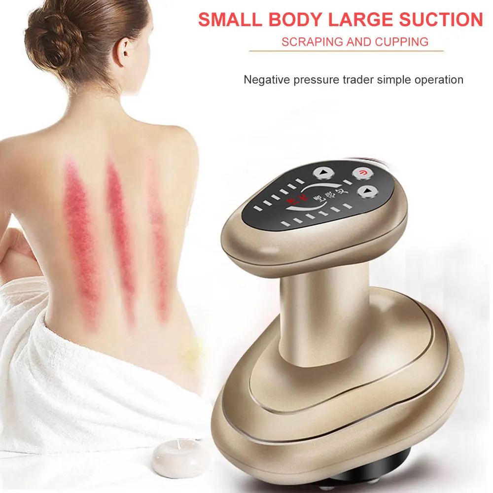 Guasha всасывающий очищающий массажер дома иглоукалывание назад скребок тела