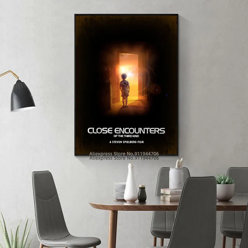 Минимальный постер фильма Близкие встречи третьего вида Постер Стивена